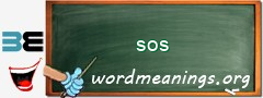 WordMeaning blackboard for sos